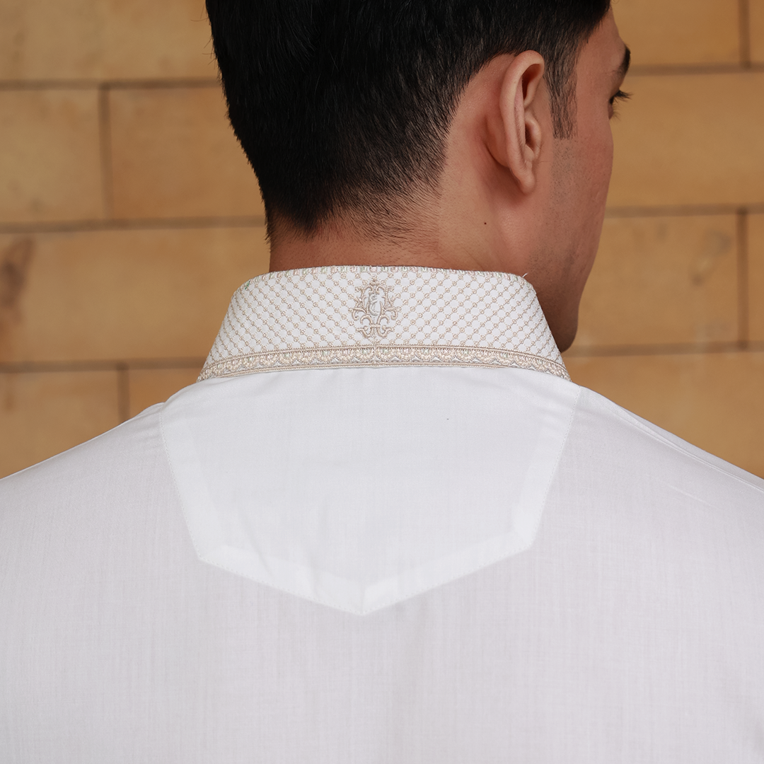 Classic Fit Emb Shirt Collar Suit