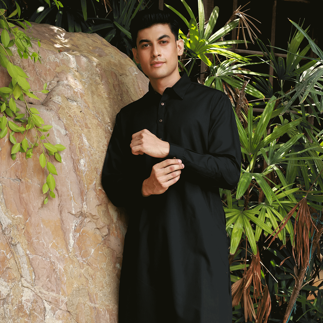 Classic Fit Shirt Collar Plain Suit