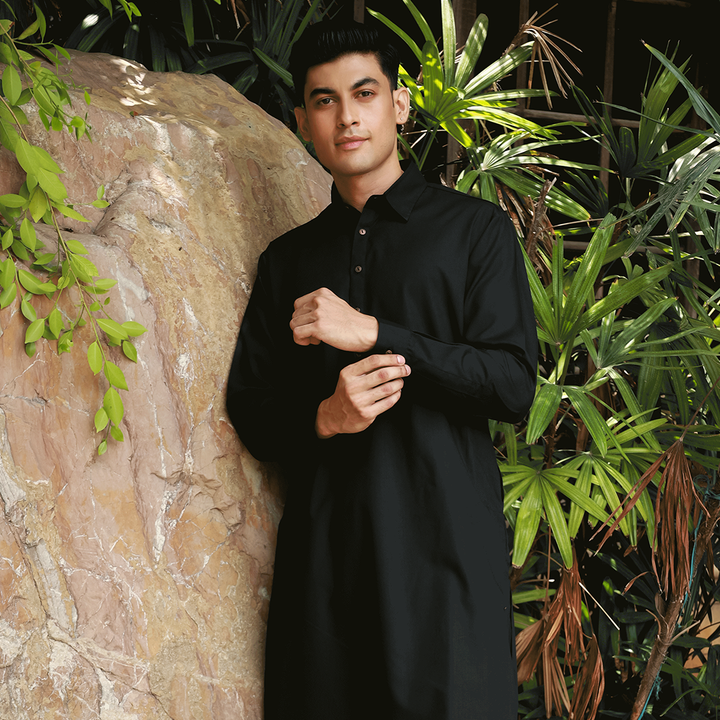 Classic Fit Shirt Collar Plain Suit