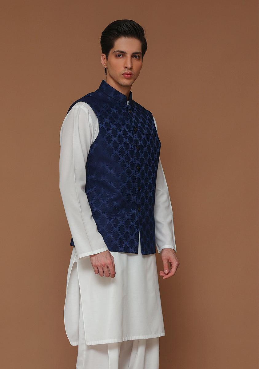 Classic Jamawar Outer Space Traditional Waistcoat