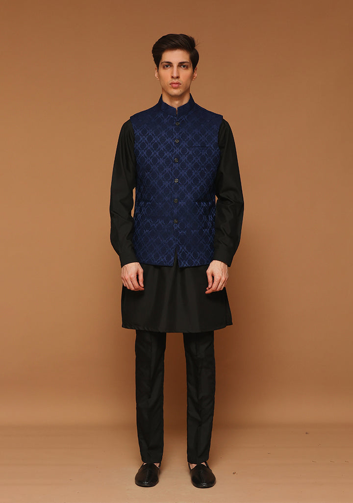 Classic Jamawar Outer Space Traditional Waistcoat