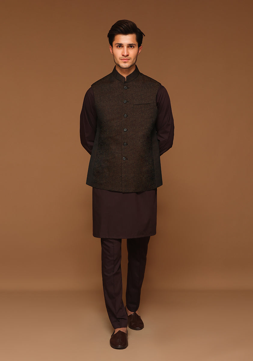 Gem Garments Tropical Formal Men Waistcoat - Munsaf