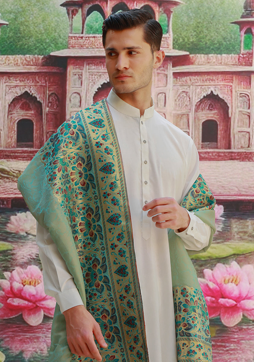 Masoori Smoke Green Shawl