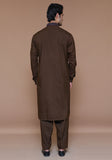 Classic Poly Viscose Bison Classic Fit Embroidered Suit