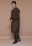 Classic Poly Viscose Bison Classic Fit Embroidered Suit