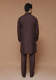 Classic Poly Viscose Brunette Slim Fit Plain Suit