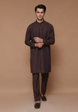 Classic Poly Viscose Brunette Slim Fit Plain Suit