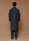 Classic Poly Viscose Deep Forest Classic Fit Plain Suit