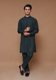 Classic Poly Viscose Deep Forest Slim Fit Plain Suit