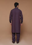 Classic Poly Viscose Deep Mahogany Classic Fit Plain Suit