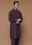 Classic Poly Viscose Deep Mahogany Classic Fit Plain Suit