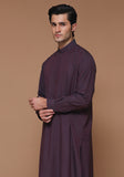 Classic Poly Viscose Deep Mahogany Classic Fit Plain Suit