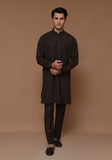 Classic Poly Viscose Night Shade Slim Fit Plain Suit