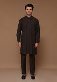 Classic Poly Viscose Night Shade Slim Fit Plain Suit