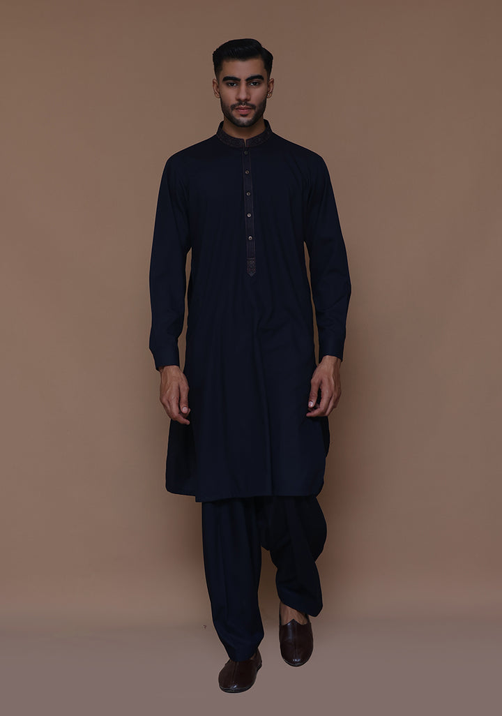 PV Outer Space Slim Fit Embroidered Slightly Defected Suit