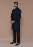 Classic Poly Viscose Outer Space Slim Fit Suit