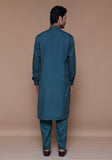 Classic Poly Viscose Sea Moss Classic Fit Embroidered Suit