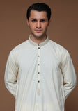 Classic Poly Viscose Vanilla Ice  Classic Fit Embroidered Suit