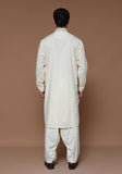 Classic Poly Viscose Vanilla Ice  Classic Fit Embroidered Suit