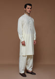 Classic Poly Viscose Vanilla Ice  Classic Fit Embroidered Suit