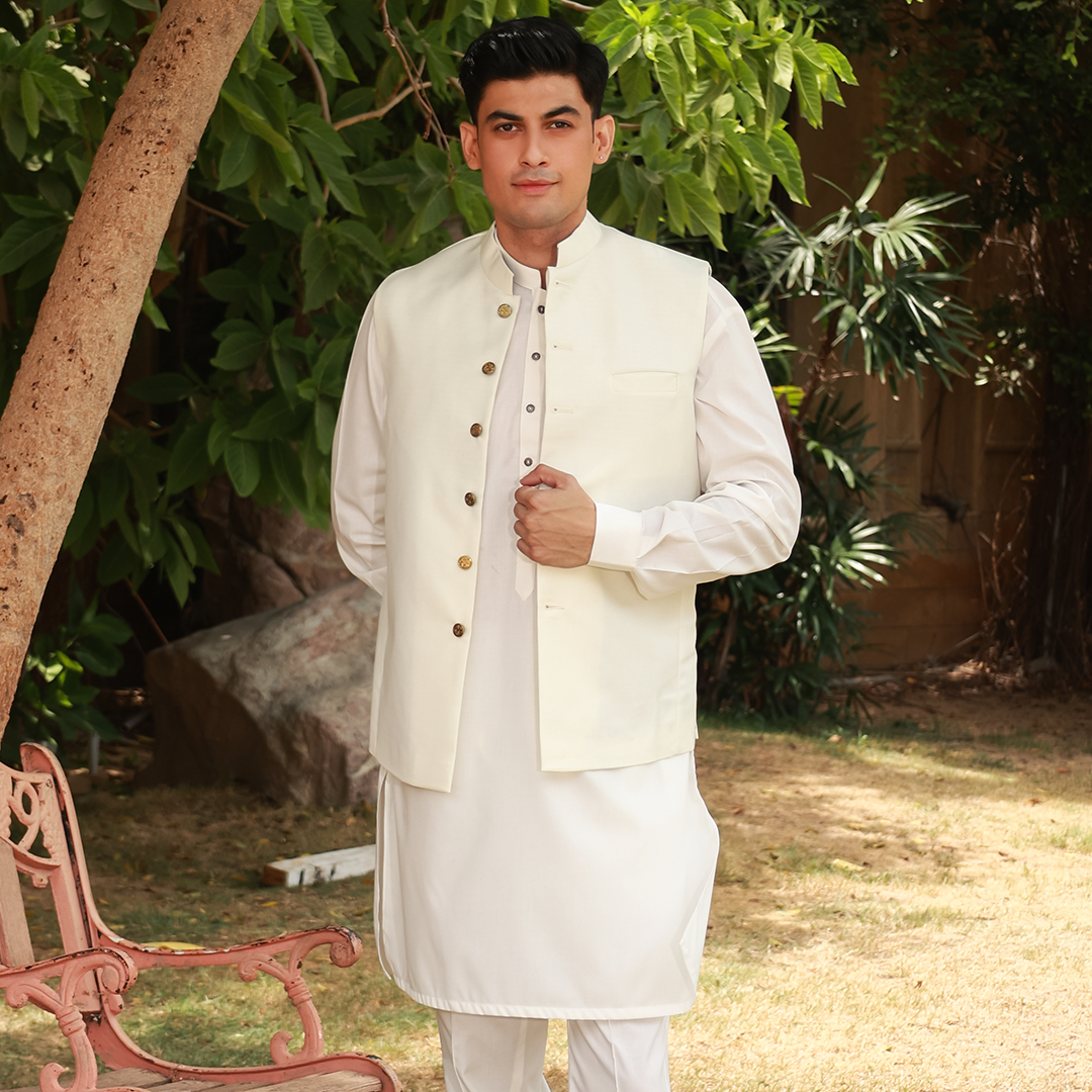Classic Suiting Vanilla Ice Traditional Waistcoat
