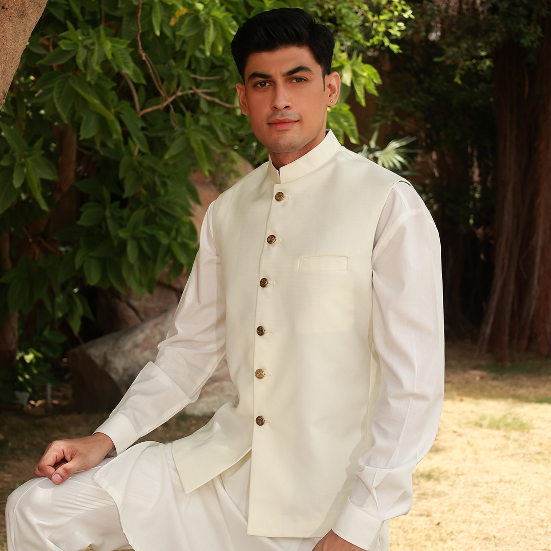 Classic Suiting Vanilla Ice Traditional Waistcoat