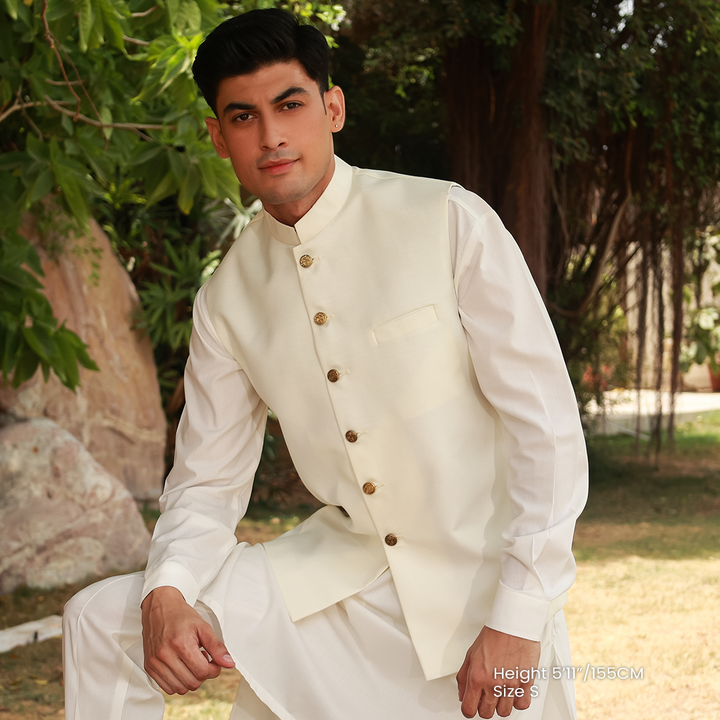 Classic Suiting Vanilla Ice Traditional Waistcoat