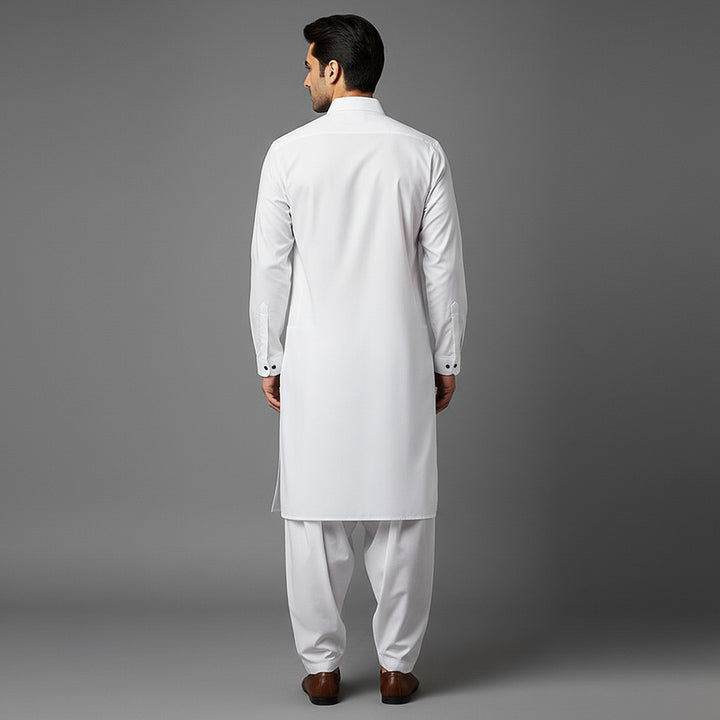 Cotton Silk Cloud Dancer Slim Fit Suit