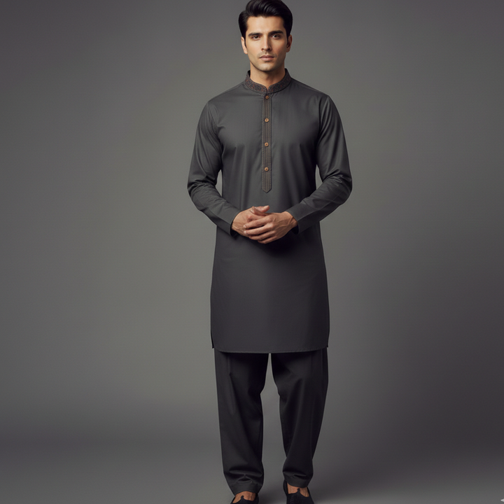 PV Ebony Classic Fit EMB Slightly Defected Suit