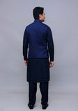 Classic Satin Silk Navy Blazer Traditional Waistcoat