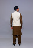 Classic Jamawar Angora Traditional Waistcoat