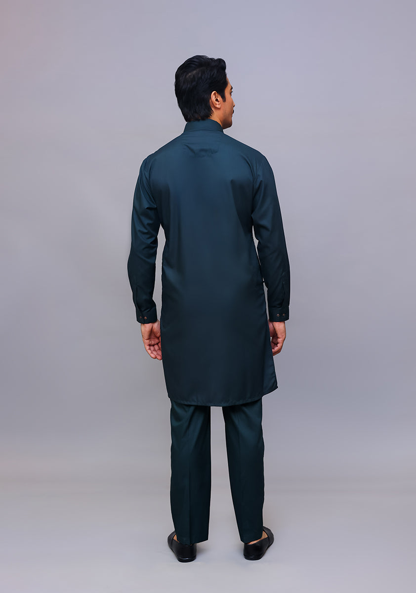 PV Green Gables Slim Fit Plain Kurta Pajama