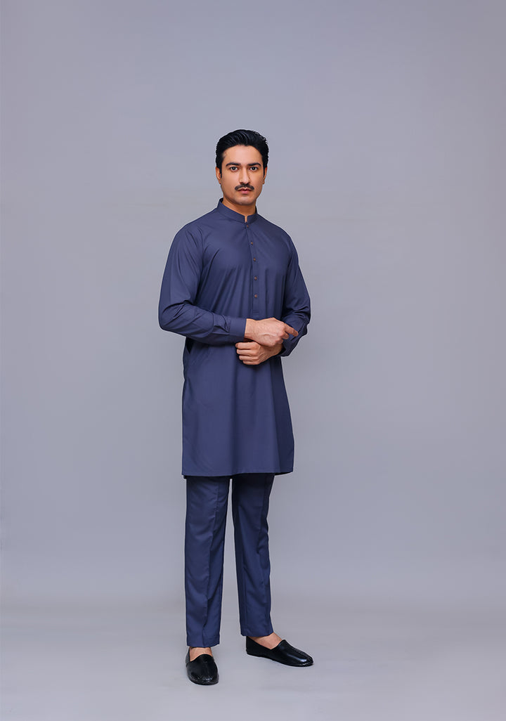 Basic Poly Viscose Magnet Slim Fit Suit