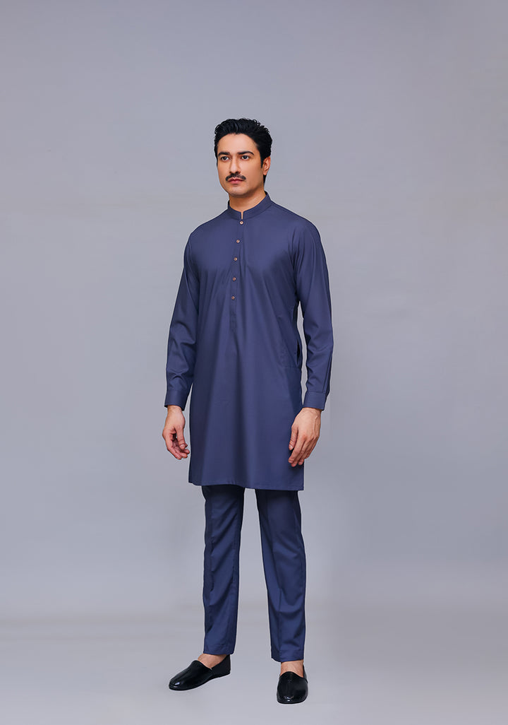 Basic Poly Viscose Magnet Slim Fit Suit