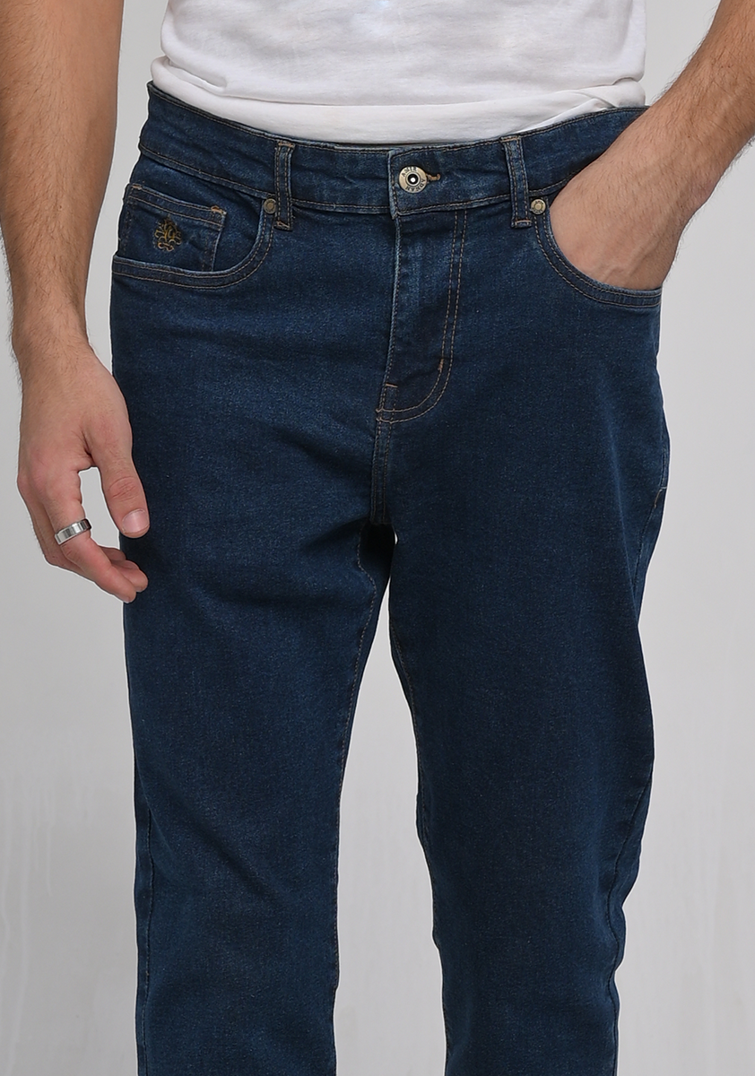 Basic Denim Slim Fit Blue Pant