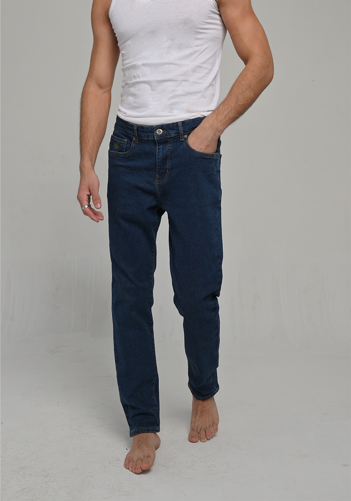 Basic Denim Slim Fit Blue Pant