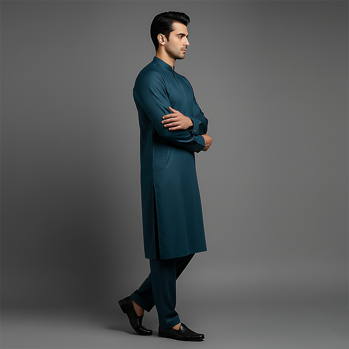 Poly Viscose Reflecting Pond Classic Fit Suit