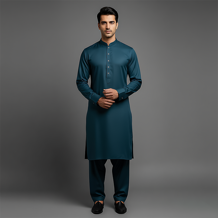 Poly Viscose Reflecting Pond Classic Fit Suit