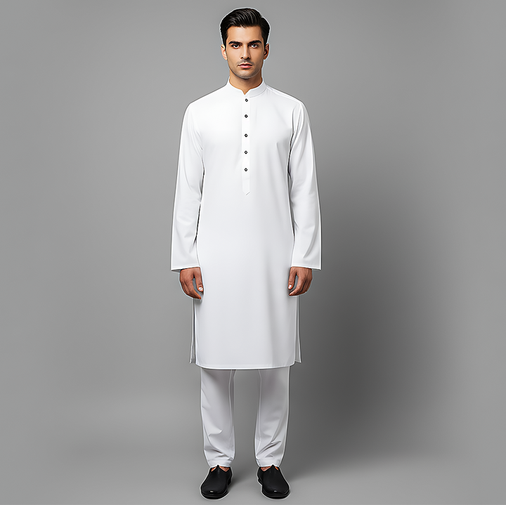 Cotton Silk Cloud Dancer Classic Fit Suit