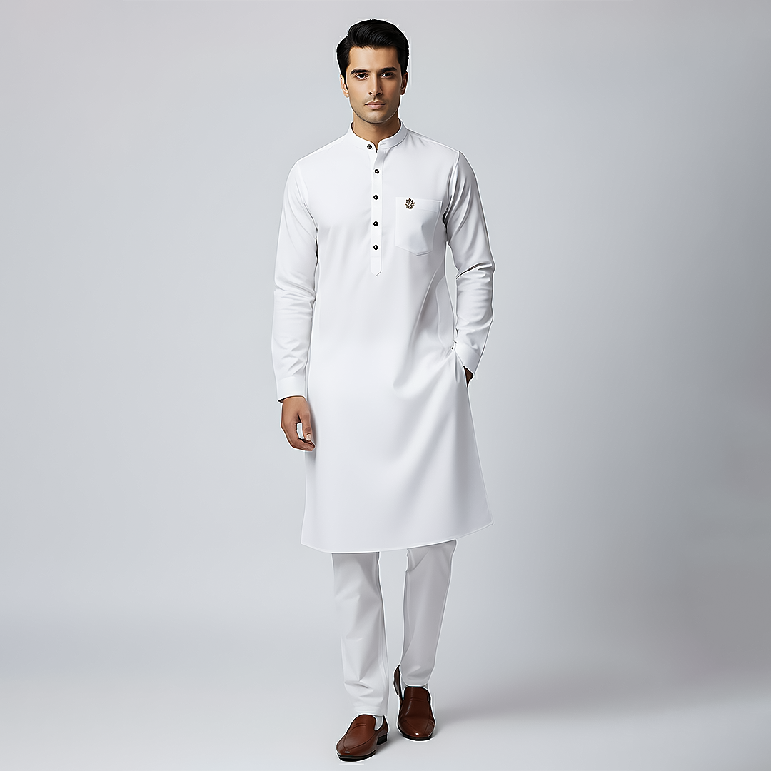 Cotton Silk Cloud Dancer Slim Fit Suit
