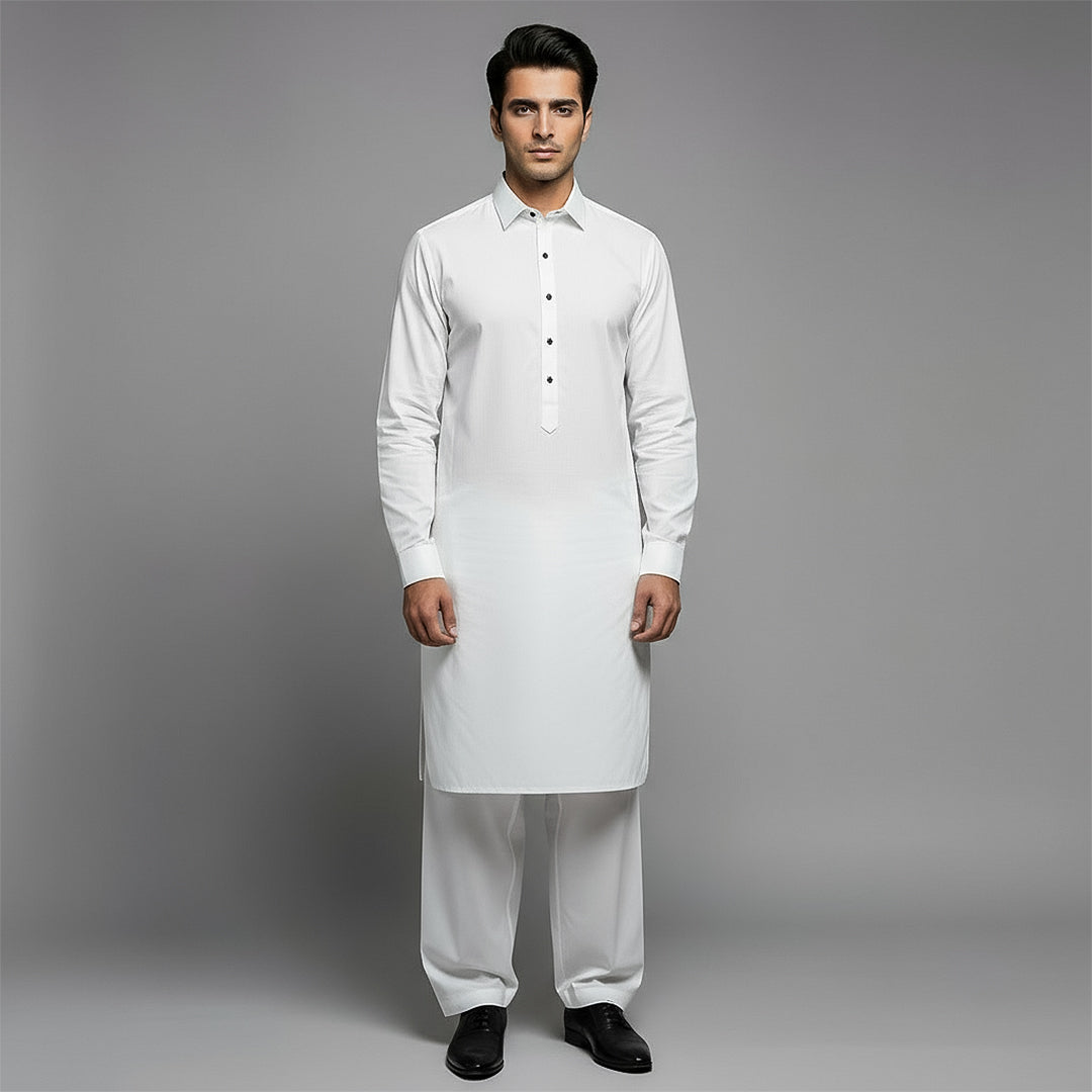 Cotton Cloud Dancer Slim Fit Suit
