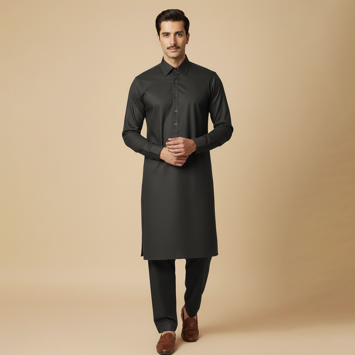 Poly Viscose Antracite Slim Fit Suit