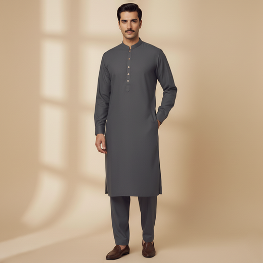 PV Ebony Slim Fit Plain Kameez Shalwar