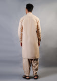 Basic Poly Viscose Bleached Sand Classic Fit Suit