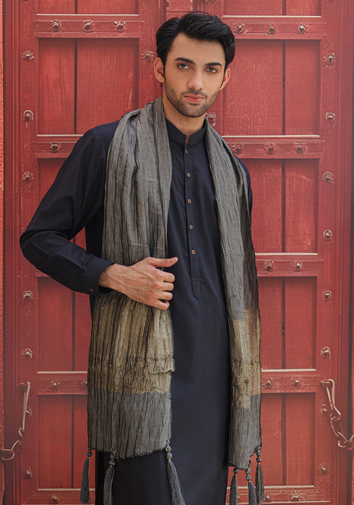 Jamawar Chateau Grey Stole