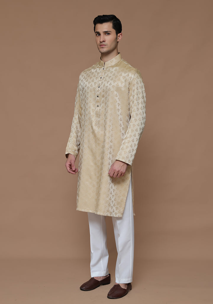 Jamawar Gold Classic Fit Kurta
