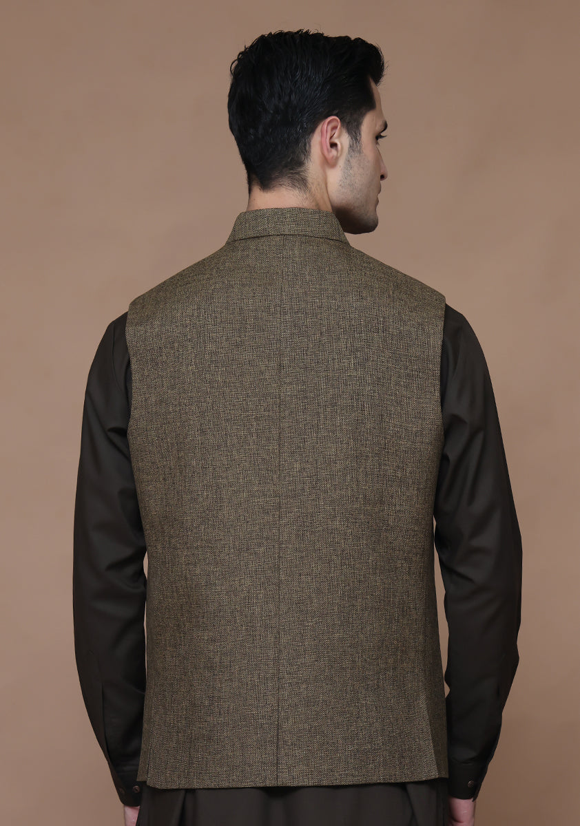 Jute Kangaroo Traditional Waistcoat