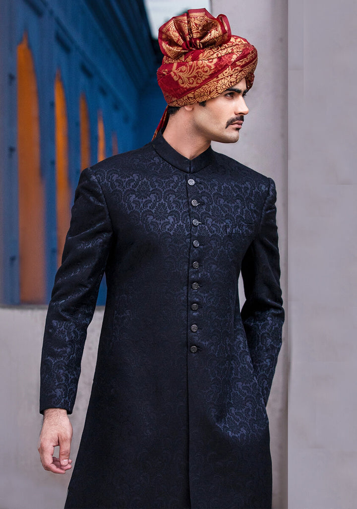 Karandi Jamawar Tap Shoe Slightly Defected plain Sherwani