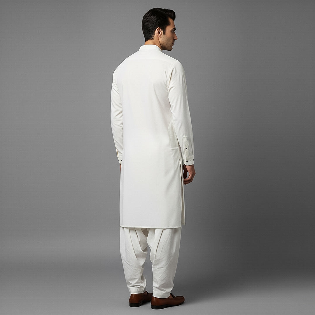 Maluki Cloud Dancer Classic Fit Suit