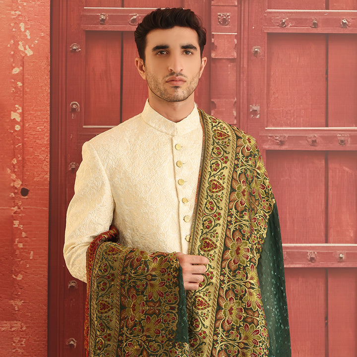 Masoori Dark Green Shawl